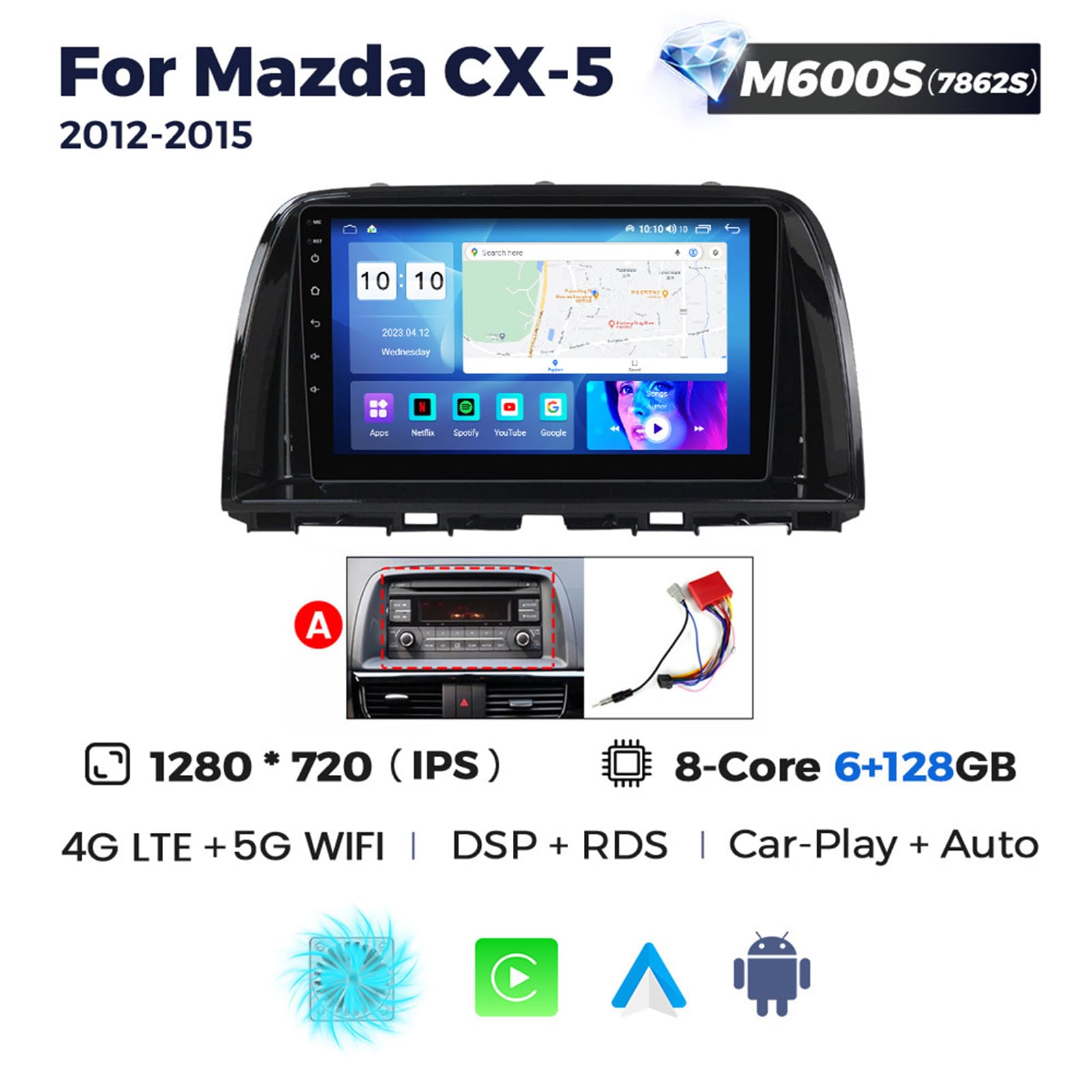 Amazon.co.jp: ASHOIH 互換品 9インチ Android 11 カーステレオ マツダ
